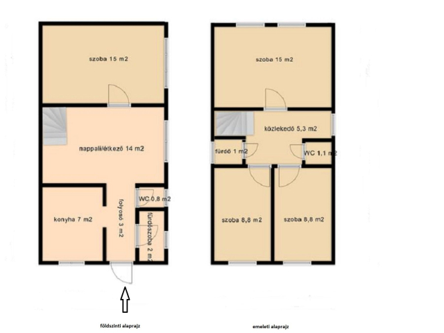 Gyulán belvárosi telek, két családi házzal eladó