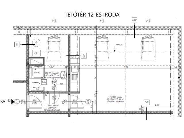 Kiadó iroda egy megújuló irodaházban