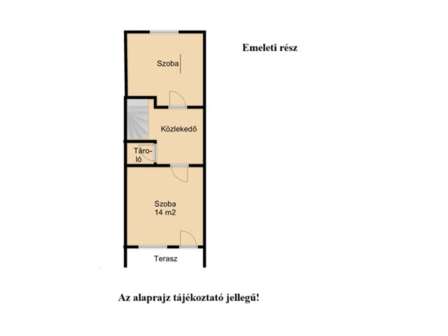 Kétszintes lakóház teljes közművel, garázzsal.