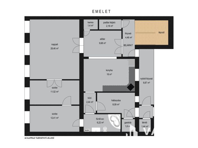 Nagypolgári villa jellegű ház, két önálló lakással