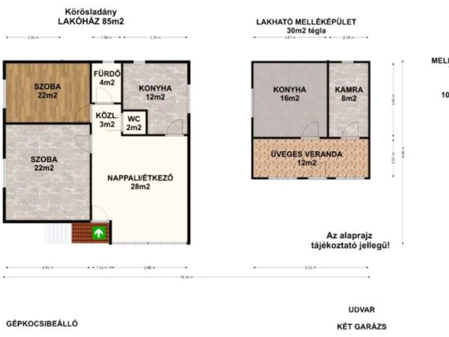 Vízpart közeli telken, kiváló szerkezetű tégla ház eladó