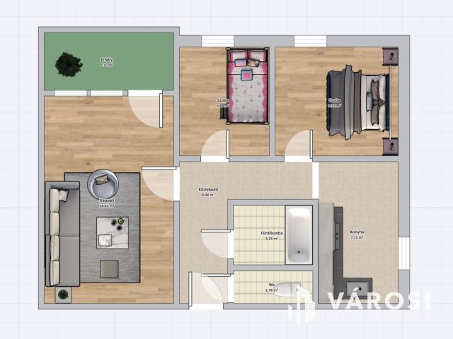 Eladó 2+1 félszobás lakás Óbudán