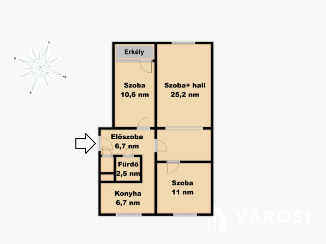Azonnal költözhető 3 szobás lakás