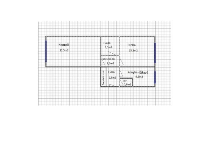 Rákos-pataknál 2 szoba, bútorokkal, alacsony rezsi