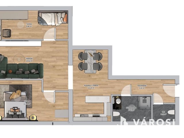 3 szobás lakás Rákoscsabán autóbeállóval