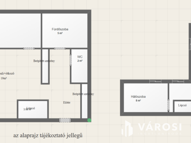 Belvárosi tégla lakás beépített tetőtérrel eladó